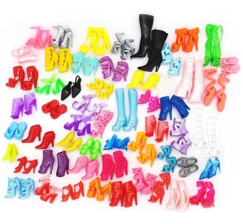 Barbie Zapatos Compatibles ( Modelos Surtidos) 30 Pares