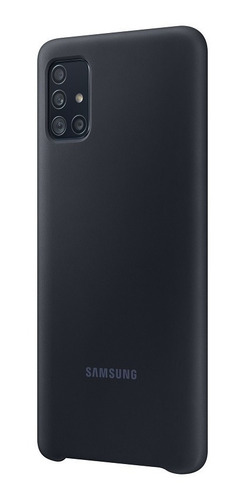 Imagem 1 de 6 de Capa Protetora De Silicone Galaxy A51 Original Samsung Preta