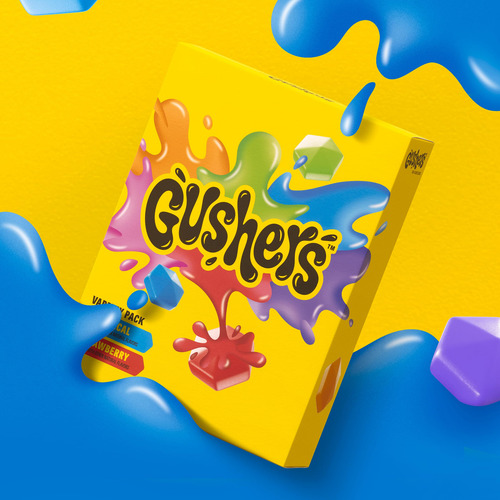 Gushers Snacks Con Sabor A Frutas, Sabores Tropical Y Fresa