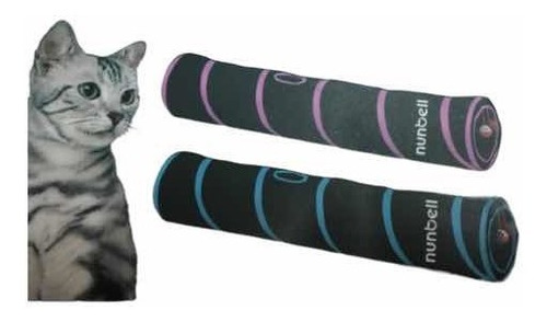 Tunel Para Gato Plegable Con Pompon 1,28