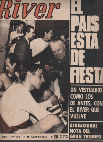 Revista Partidaria - River 1 Vs Boca 0 - Nº 1179 - Año 1967
