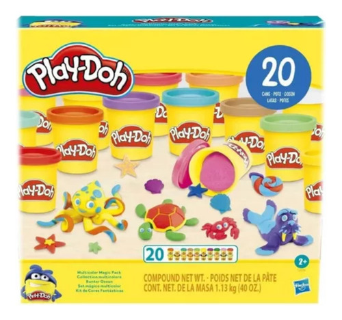 Play Doh Set Mágico Multicolor 20 Latas