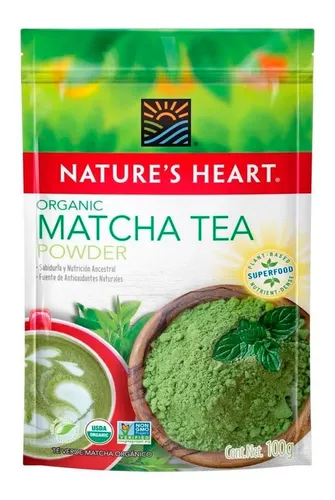 Té Verde Organico Matcha Polvo 100g Super Food Natures Heart