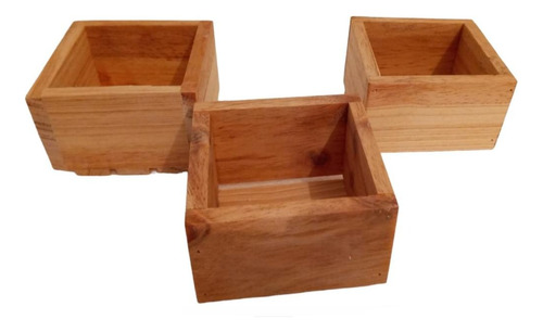 Cajas Madera Kit De 3 Unidades