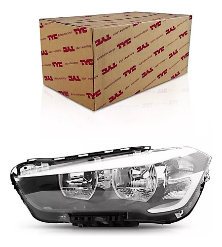 Farol Bmw X1 2016 17 18 2019 Elétrico Com Led Tyc Esquerdo