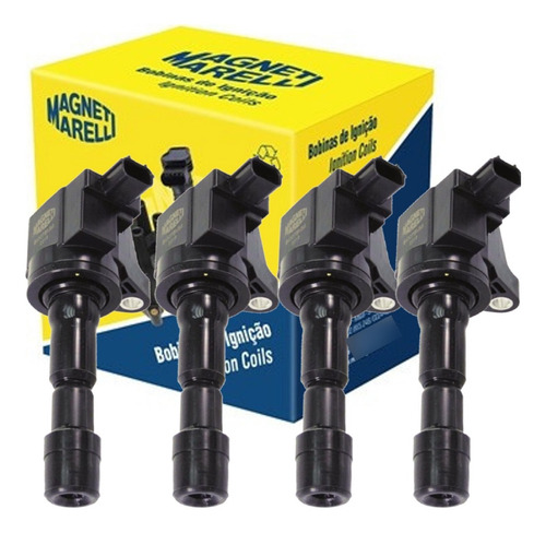 Kit Com 4 Bobinas Ignição Honda New Fit 1.5 16v De 2009 A 14
