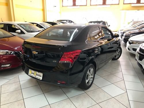 Imagem 2 de 13 de Prisma Ltz 1.4 Preto Completo Impecável