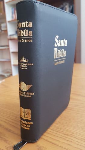 Biblia Reina Valera 1960 Canto Dorado Y Cierre, Compacta