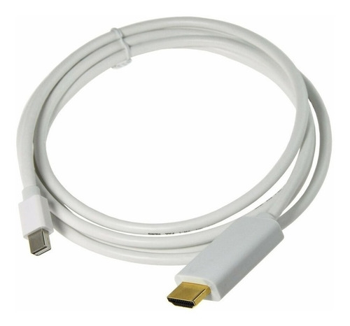 Imagen 1 de 7 de Cable Thunderbolt Mini Displayport A Hdmi 180cm Fullhd 1080p