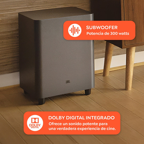 Barra De Sonido Jbl Bar 5.1 Canales Surround Con Subwoofer