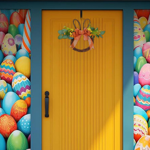 Decoración De Corona De Conejo De Pascua Corona De Conejo De