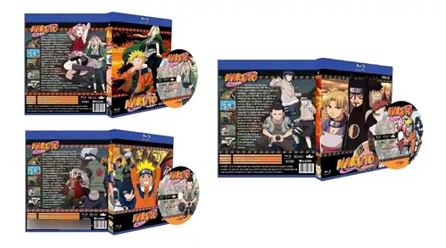 Box blu-ray Naruto Clássico + Naruto Shippuden + Filmes e Ovas