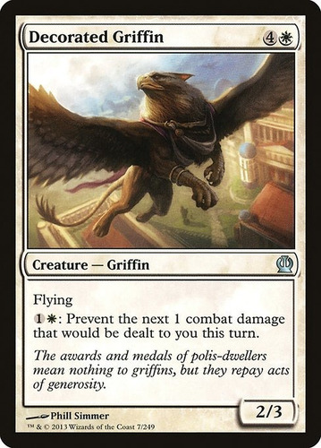 Carta Magic Decorated Griffin Theros Mtg