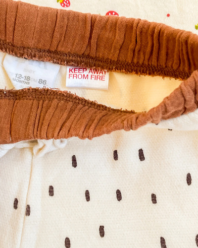 Conjunto Body Pantalon Zara Talle 12-18 Meses Amarillo 12-18 M (Usado)