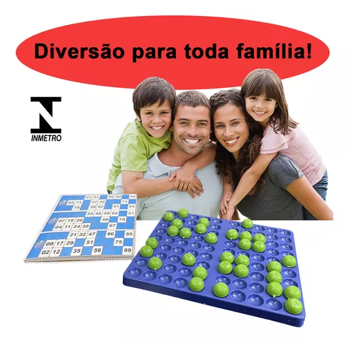 Jogo Bingo 24 Cartelas 90 Bolinhas Com Globo Infantil - A Colorida  Utilidades