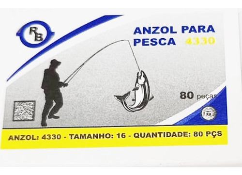 Anzol Para Pesca Tamanho 16 - 320 Peças