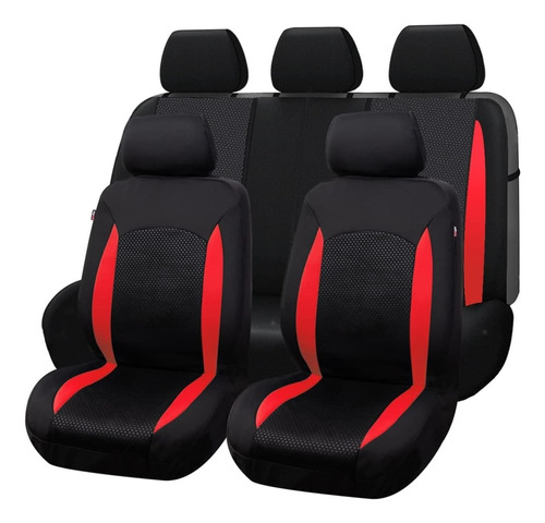 Kit Funda Cubre Asiento Cuero Auto Tela Universal / 216003