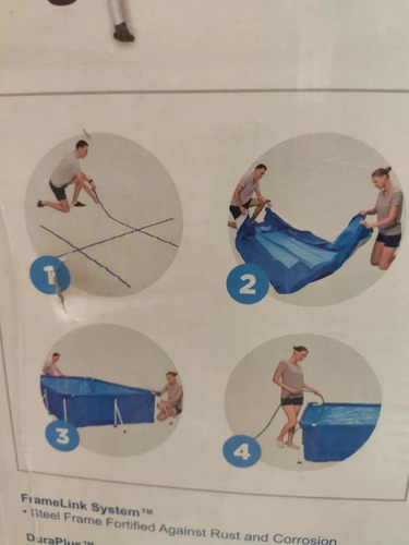 Alberca Piscina Tubular Rectangular 3 X 2 Mts Con Bomba