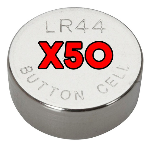 Pack X50 Pila Boton Lr44 A76 Alcalina Calculadora Cuotas
