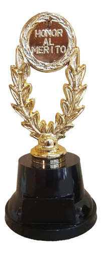 Trofeo Plástico Standard Honor Al Mérito 14cm Souvenir