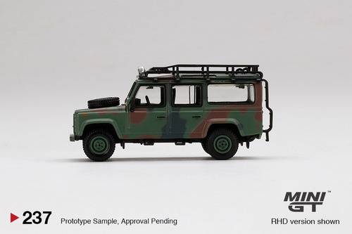 Imagem 2 de 4 de Land Rover Defender Camuflada - 1:64 - Mini Gt