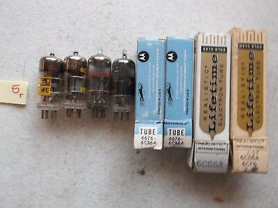 Lot Of 4 New In Box Assorted Electronic Tube 6676 6cb6a 6c