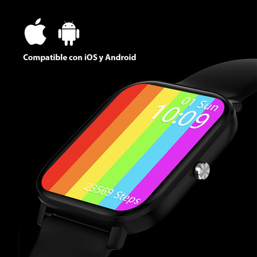 Smartwatch Dt36 Llamadas Bt Compatible Android Apple Gts Color De La Malla Rosa Color De La Caja Rosa