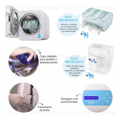 Autoclave Cristofoli 21 Litros Vitale Cd Consultório + Teste