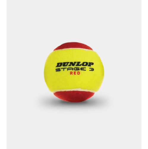 Bolas Dunlop Tennis Stage 3 Red-yellow 3b