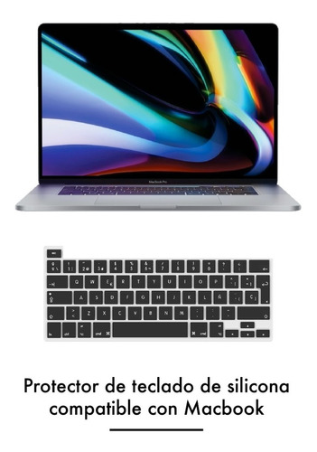 Imagen 3 de 9 de Protector Silicona Teclado - Compatible Macbook Pro 13 A2338