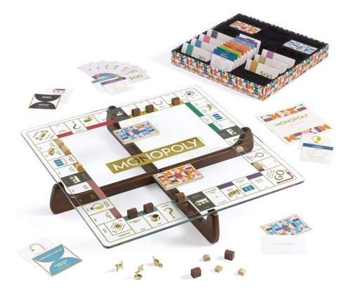 Juego De Mesa Monopoly Edición Vidrio Prisma De Ws Game