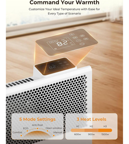 Calefactor Eléctrico Reekie Hp2401-15dwm 1500w Mica