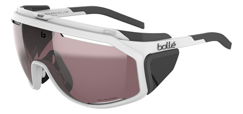 Lentes Bollé Chronoshield Mt White Matte - Phantom Lente Negro Armazón Blanco