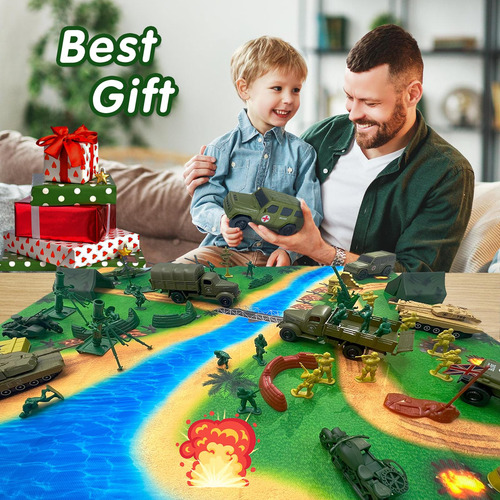 Set De Juego Toy Army Men Battle Con Figuras De Acción Y Veh