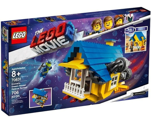 Lego Movie 2 Casa Dos Sonhos De Emmet - 70831 | Frete grátis