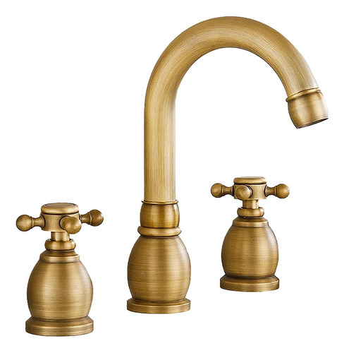 Grifería Para Baño Diseño Antiguo Bronce Macizo Vanitory