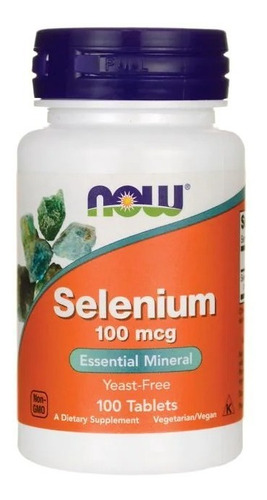 Selenio 100mcg 100tabletas Now 