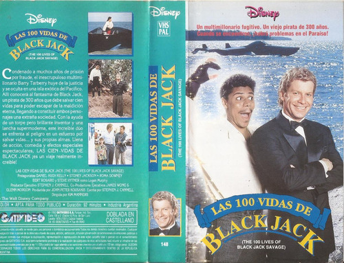 Las 100 Vidas De Jack Savage Vhs Walt Disney Español Latino
