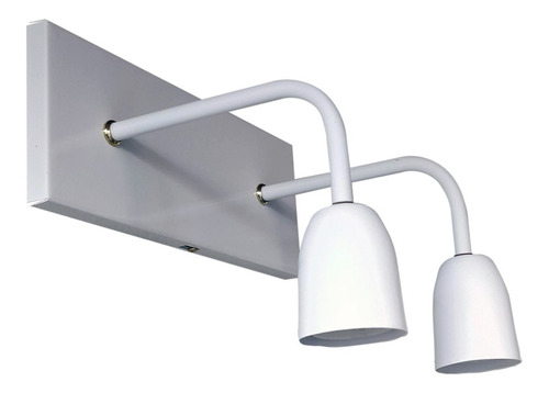 Spot Aplique Recto De Pared Moderno Vintage 2 Luces