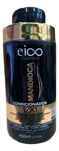 Shampoo E Condicionador Tratamento De Mandioca Eico 450ml