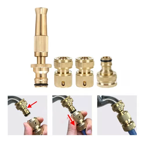 LIFKOME 360 Sprinkler De Fogo Mangueira De Metal Mangueira De Água Bico De  Pulverizador Bico De Pressão Bico De Mangueira De Água Bico De Mangueira De