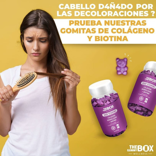 The Gummy Box Hair Vitamins Colageno Hidrolizado + Biotina