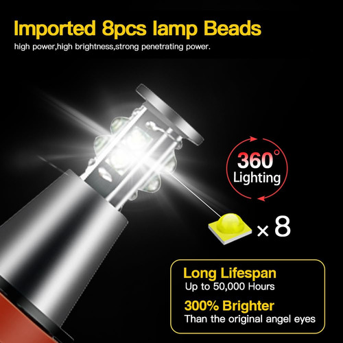 Bombilla Led Angel Eyes 120w 6000k Compatible Con Bmw