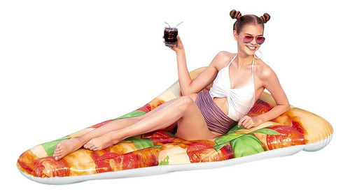 Flotador Para Piscina Modelo Pizza Party - Bestway