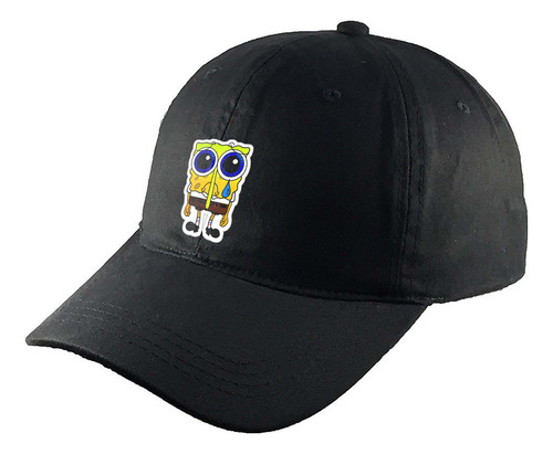 Gorra Clasica Algodón Negra Bob Esponja R32