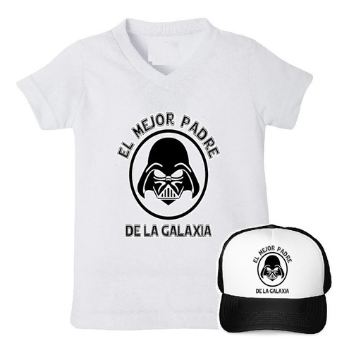 Camiseta + Gorra Para Papá Camisetas Mejor Papá De La Galaxi