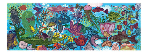 Puzzle Tierra Y Mar Djeco 97cm X 33cm 1000 Piezas