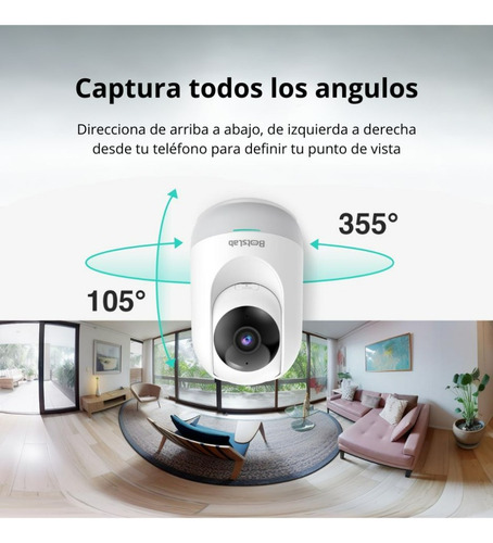 Cámara Inteligente Graba 2k Alexa Y Google Visión Nocturna