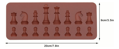 Molde De Silicona Con Forma De Ajedrez De 4 Piezas Para Past