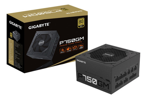 Fuente de alimentación para PC Giga-Byte Technology GP-P750GM 750W negra 100V/240V
